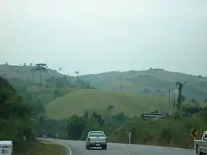 Las alturas de la cordillera entre Phetchabun y Phitsanulok