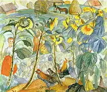 Girasoles, 1917-1919