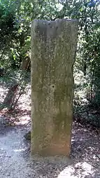 Mojón miliar de Tiberio en "Château de Teillan".