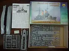 Kit de plástico del acorazado Borodino.