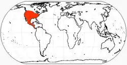 Distribución de Borophagini basado en su distribución fósil