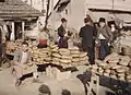 Sarajevo, Bosnia-Herzegovina, 1912. Escena en un mercado.