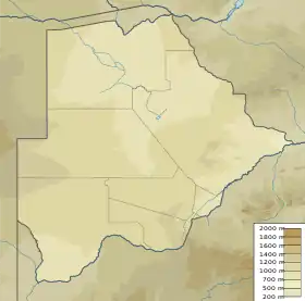 Lago Makgadikgadi ubicada en Botsuana