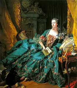 La marquesa de Pompadour, de Boucher, 1756.