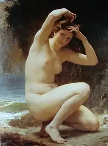 El baño de Venus, de Bouguereau, ca. 1873.