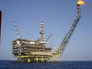 Plataforma petrolera de ENI en las aguas de Libia