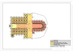 Fases de construcción de la Pieterskerk (planta)