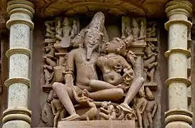 Brahma y su consorte, Khajuraho