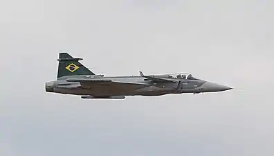 Avión de caza Gripen F-39E.