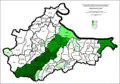 Proporción de bosnios en Brčko por asentamientos 1961