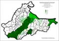 Proporción de bosnios en Brčko por asentamientos 1971