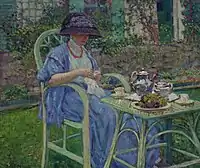 Desayuno en el jardín, ca. 1911