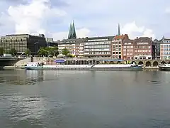 El Weser en Bremen