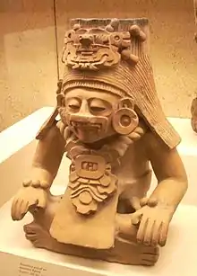 Urna cerámica zapoteca, 200-800, British Museum.