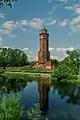 La torre del castillo en Brodnica, donde residía. El castillo fue demolido en 1785 por los prusianos.