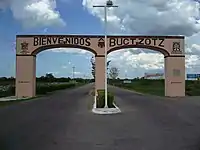 Entrada a Buctzotz.