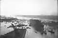 El buque, durante su construcción, en 1928.