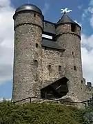 Doble torre del castillo de Greifenstein.