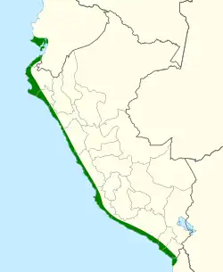 Distribución de H. superciliaris