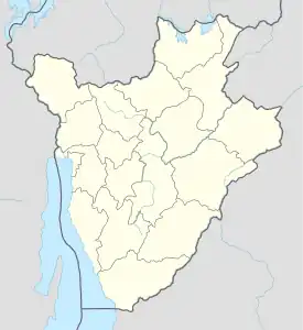 Gasorwe ubicada en Burundi