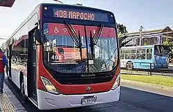 Bus rígido diésel en servicio 408.