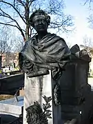 Busto de Joseph Samson por Crauk, cementerio de Montmartre en París.