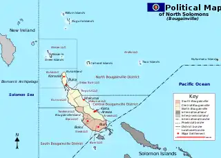 Localización en la región fronteriza entre Papúa Nueva Guinea y las islas Salomón