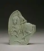 Relieve bizantino del siglo XII de san Jorge y el dragón