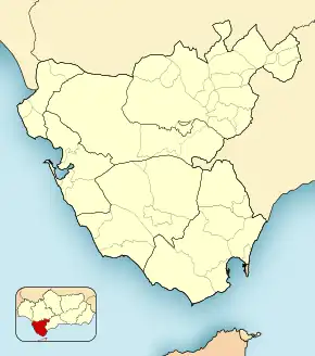 Tahivilla ubicada en Provincia de Cádiz