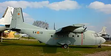 Primer prototipo del CASA C-212 (T.12), uno de los mayores éxitos de la industria aeronáutica española.