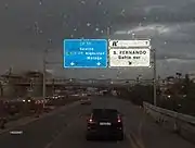 Acceso a la estación de San Fernando-Bahía Sur.