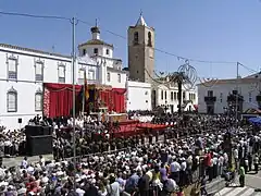 Función del día del Centenario de la Coronación en el Paseo de la Constitución-27 de abril de 2006