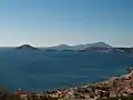 Capo Miseno visto desde el Golfo de Pozzuoli .