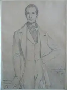 Théodore Chassériau - Retrato de Alphonse de Lamartine - 1844