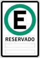 Estacionamiento reservado