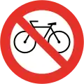 Prohibida circulación de bicicletas