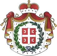 Escudo de armas  delPrincipado de Serbia(1835-1882)