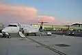 CRJ 200 de South African Airways en el Aeropuerto Internacional de la Ciudad del Cabo, Sudáfrica