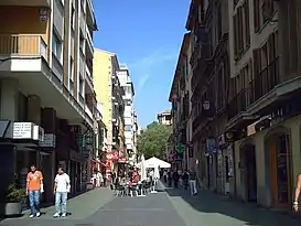 Calle de los Olmos, ubicada en el distrito Centro.