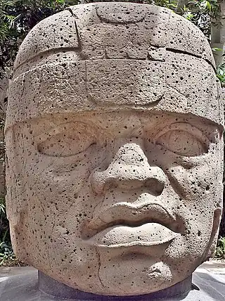 Cabeza colosal 1 del Museo de Antropología de Xalapa