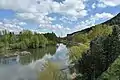 Río Pisuerga visto cerca del Puente de Cabezón de Pisuerga