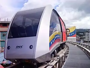 El Cabletrén presta servicio comercial en la Ciudad de Caracas, Venezuela, desde el año 2013, como parte del sistema Metro de Caracas.