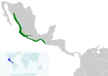 Distribución de C. melanicterus