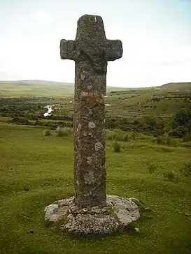 Crucero de Cadover, una de las cruces de Dartmoor (Dartmoor, Inglaterra).