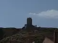 Castillo de Cadrete durante la restauración