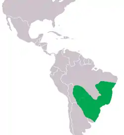 Distribución del yacaré overo