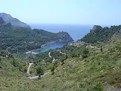 Vista general de la cala desde el Coll de Sant Llorenç.