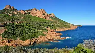 Calanque du Petit Canereit-Massif de l'Esterel.