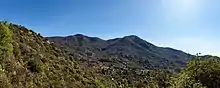 Fotografía panorámica de la localidad de Caleu en los faldeos del cerro El Roble