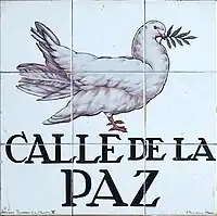 Calle de la Paz en Madrid.